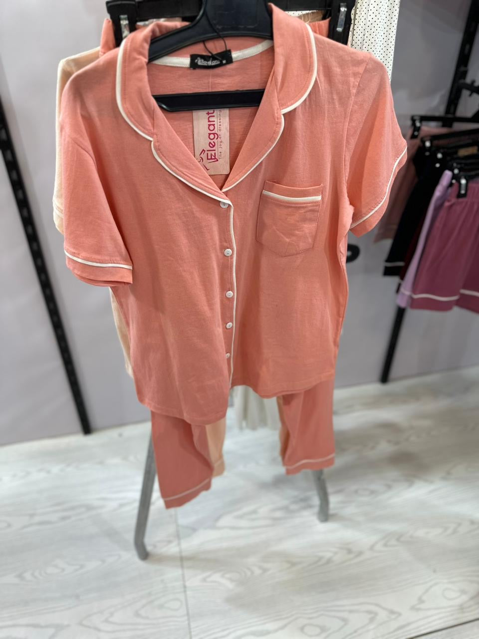 Classic PJ Pants Cotton - Plain Coral