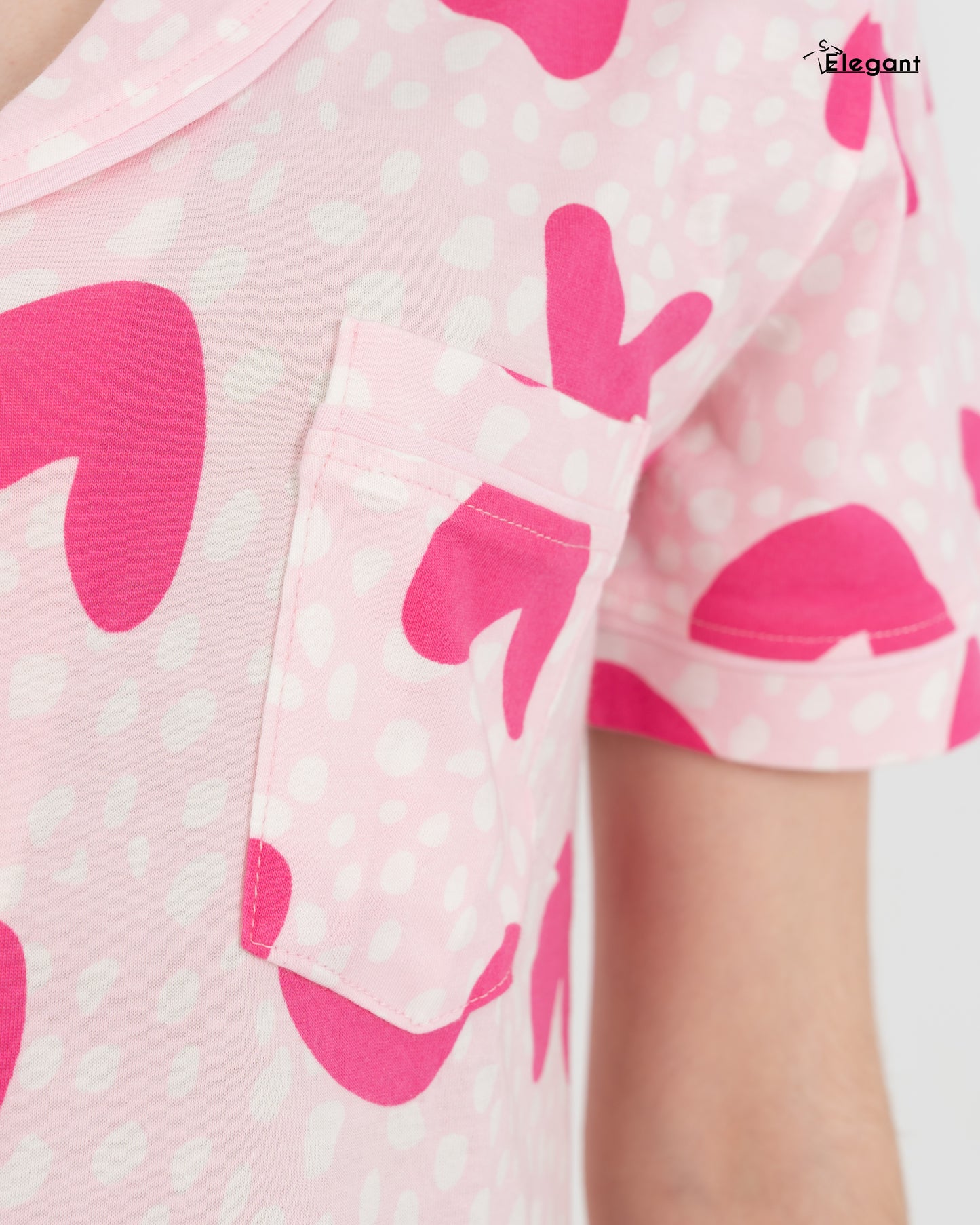 Classic Nightshirt Cotton - Patterned Candy Hearts