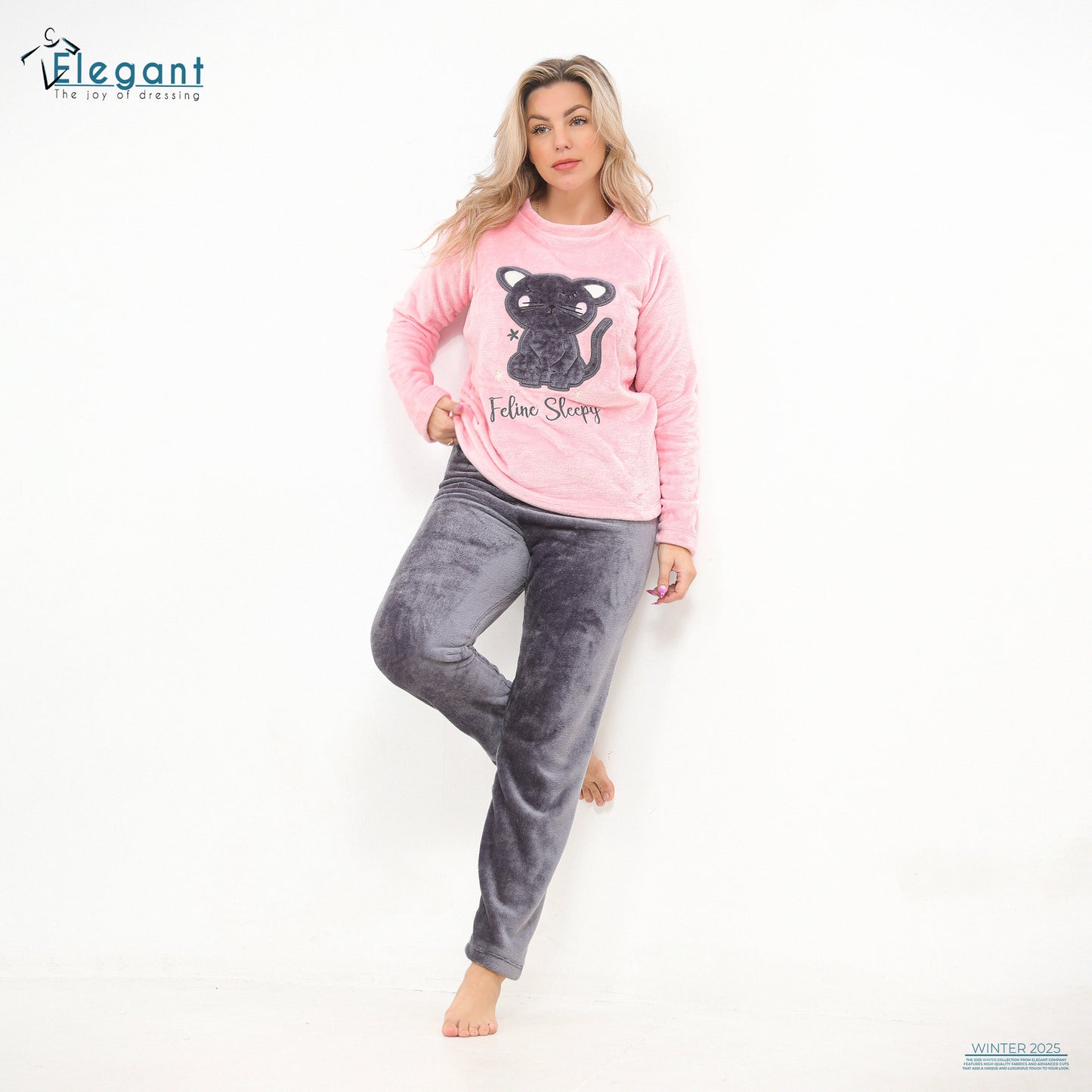 Polar PJ Rose Grey - Feline Sleepy