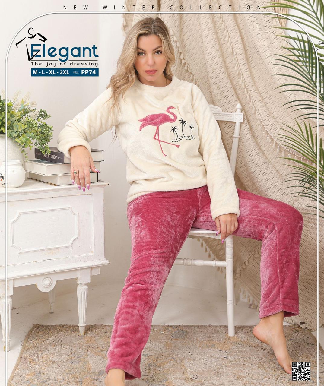 Polar PJ Offwhite blush - Flamingo