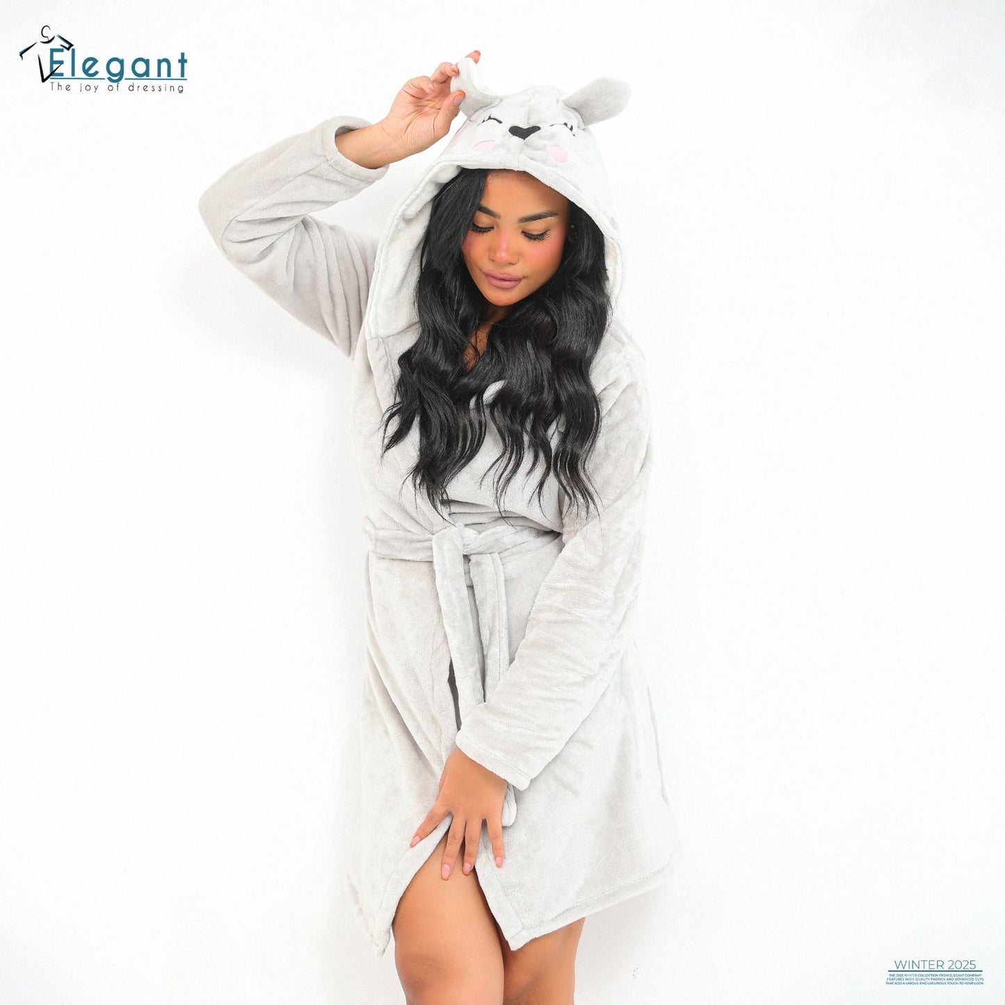 Polar Mini Robe Light Grey