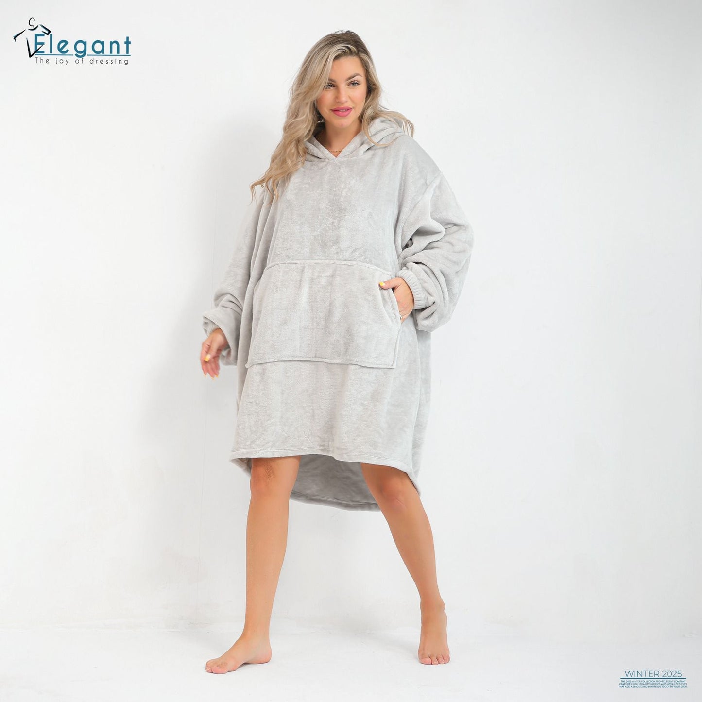 Blanket Hoodie Light Grey