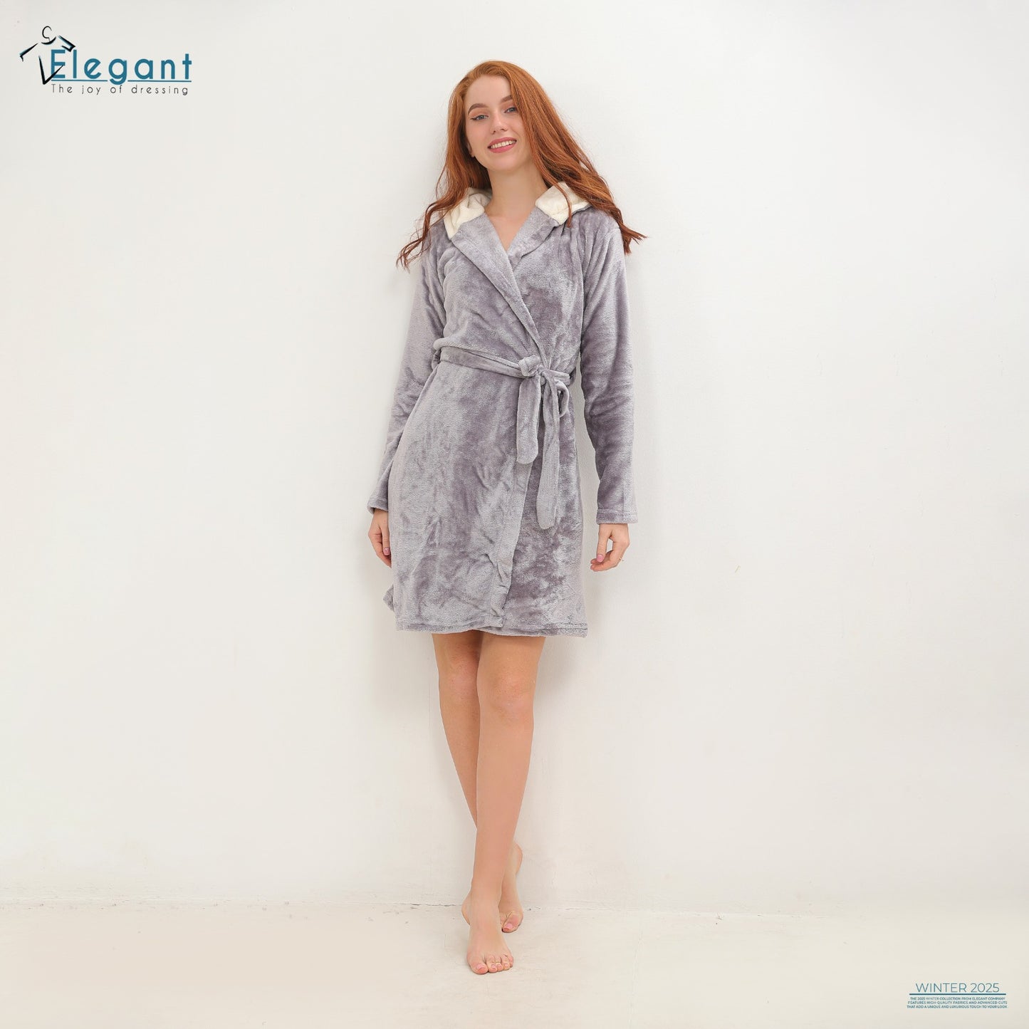 Polar Mini Robe Grey