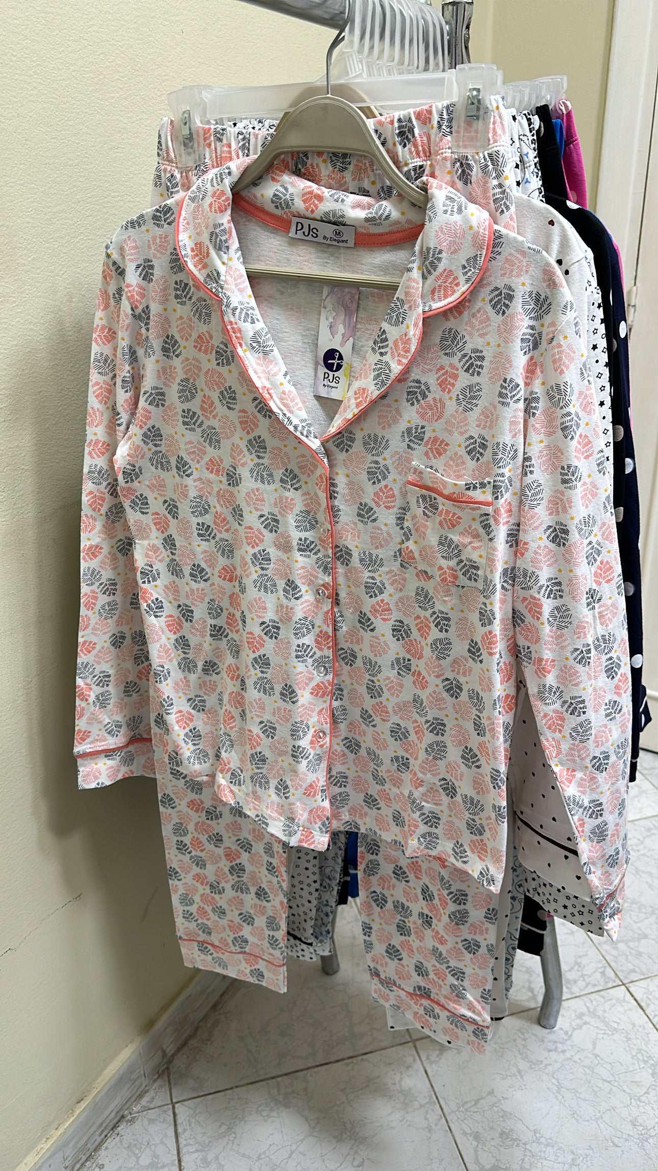 Autumn Cotton PJ Printed Orange leaves