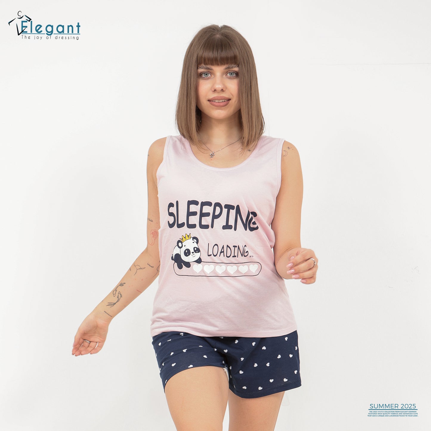 PJ short Cotton Rose - Sleeping Loading