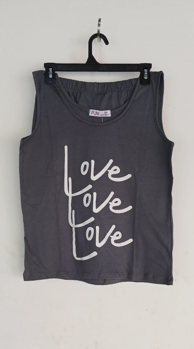 PJ short Cotton Dark Grey - Love Love Love