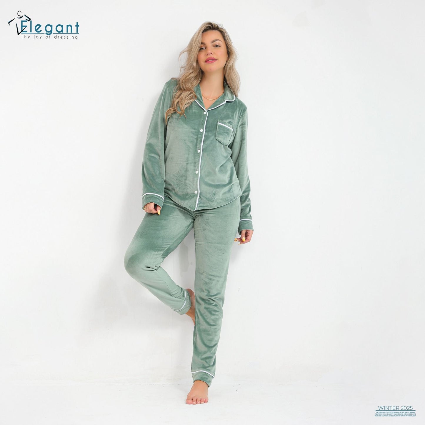 Velvet Pyjama Mint