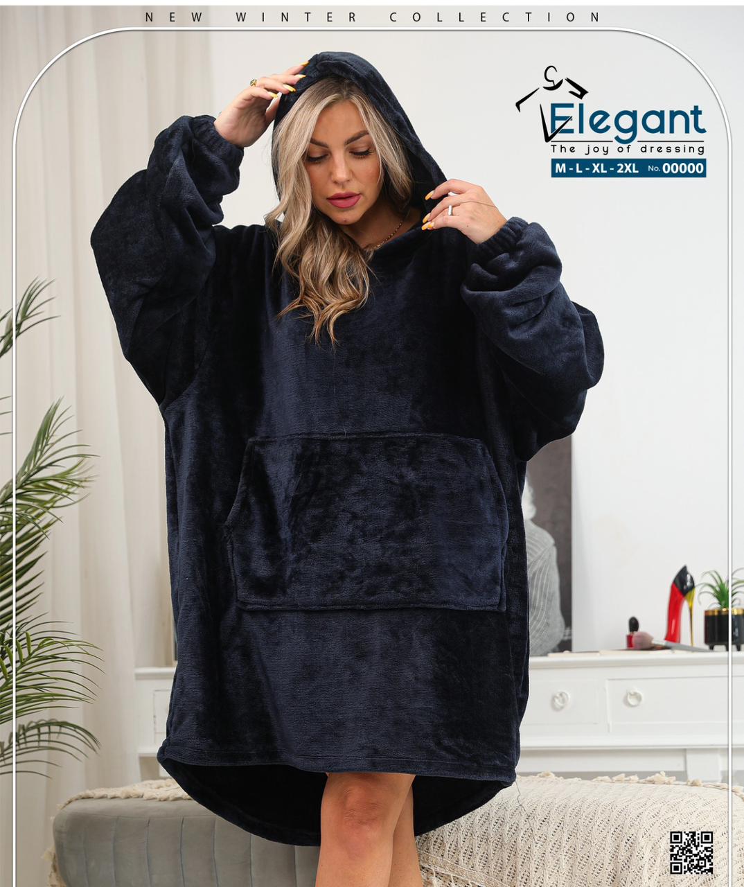 Blanket Hoodie Navy