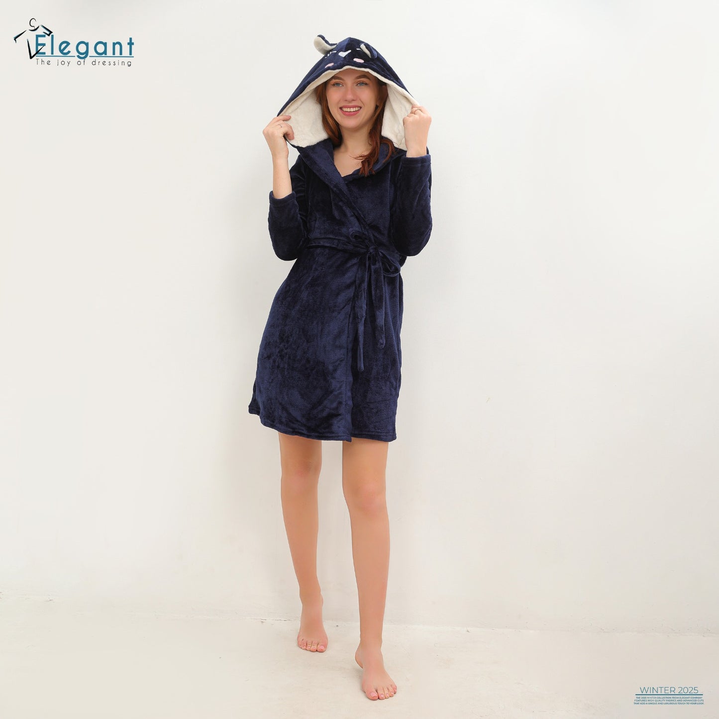 Polar Mini Robe - Midnight Navy