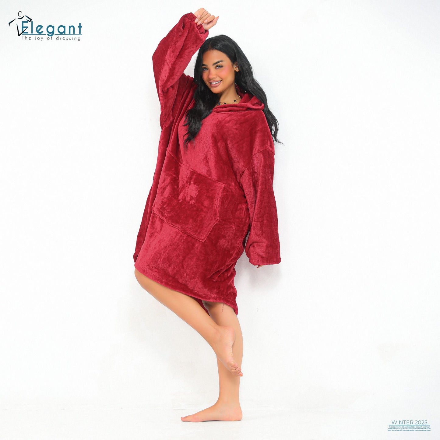 Blanket Hoodie Maroon