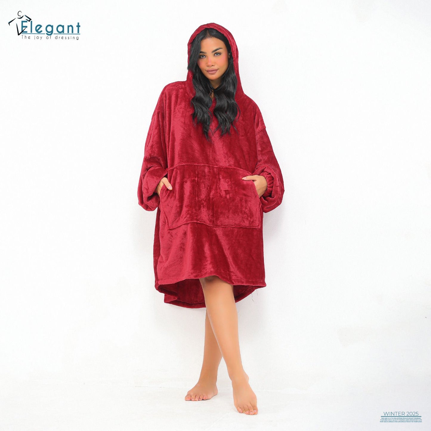 Blanket Hoodie Maroon