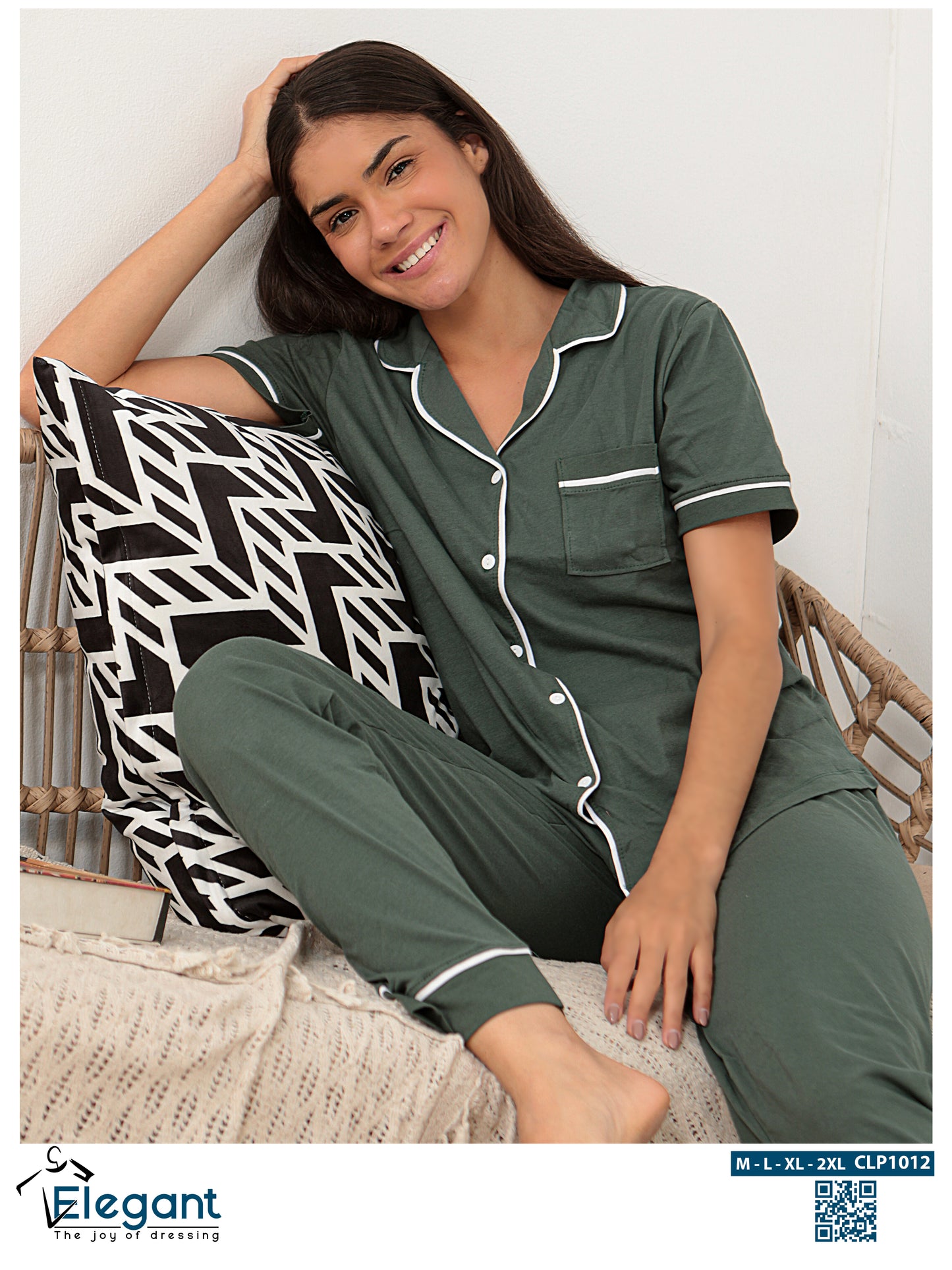 Classic PJ Pants Cotton - Plain Olive