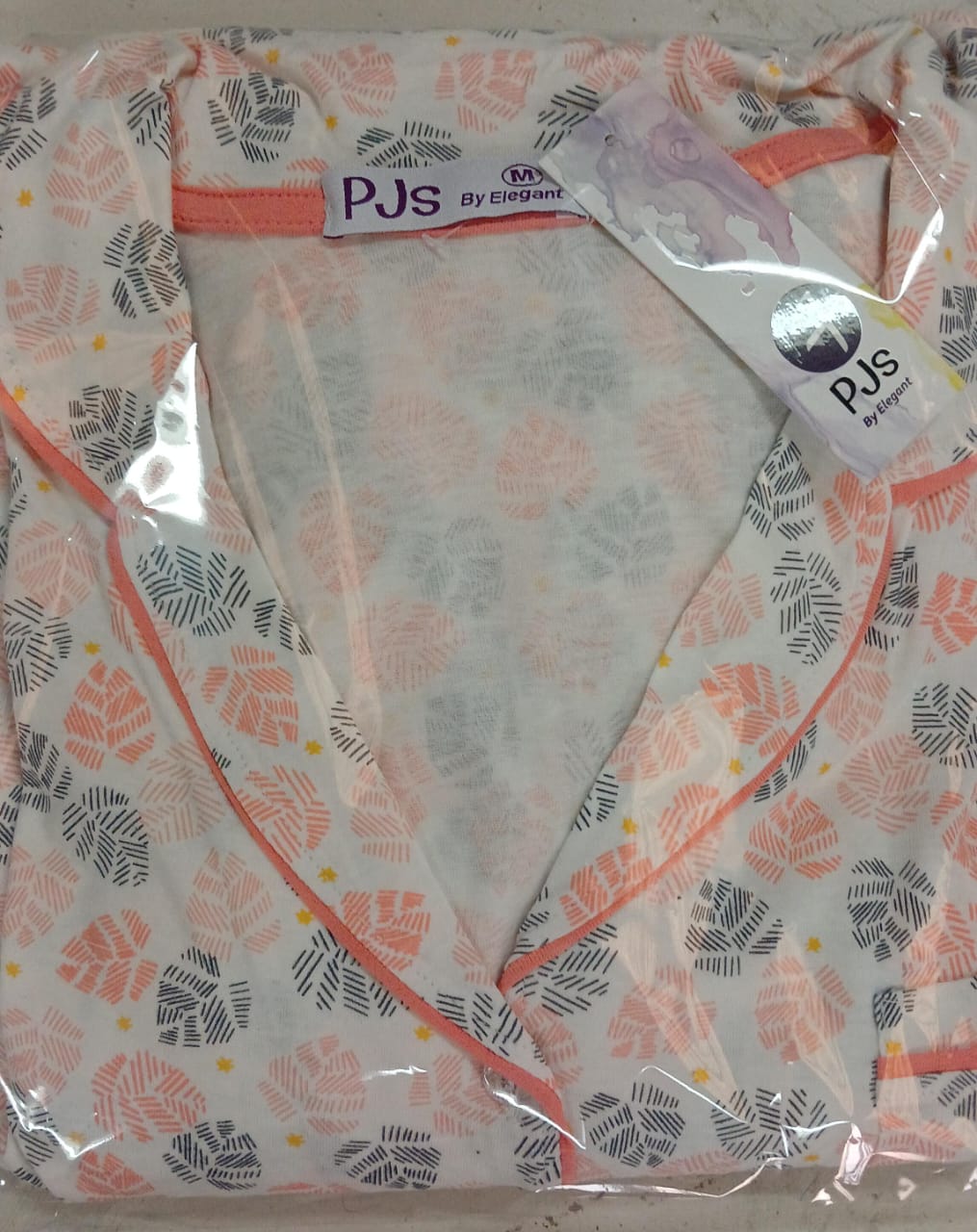 Autumn Cotton PJ Printed Orange leaves