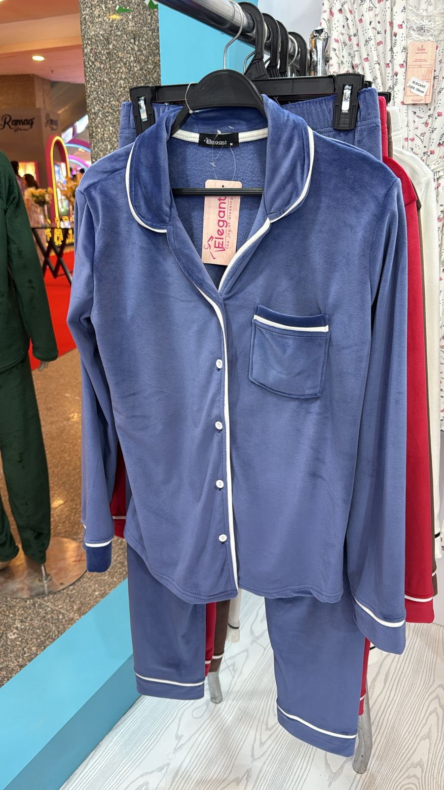 Velvet Classic Pyjama - Petroleum