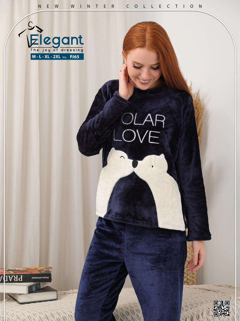 Polar PJ Printed Navy - Polar Love