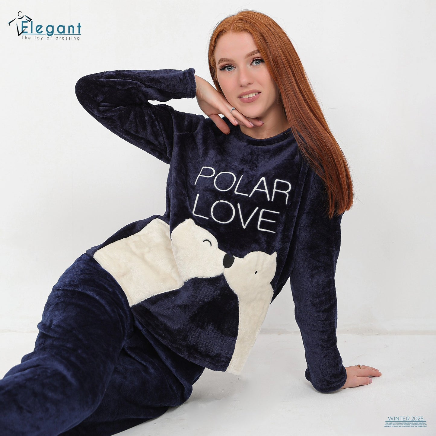 Polar PJ Printed Navy - Polar Love