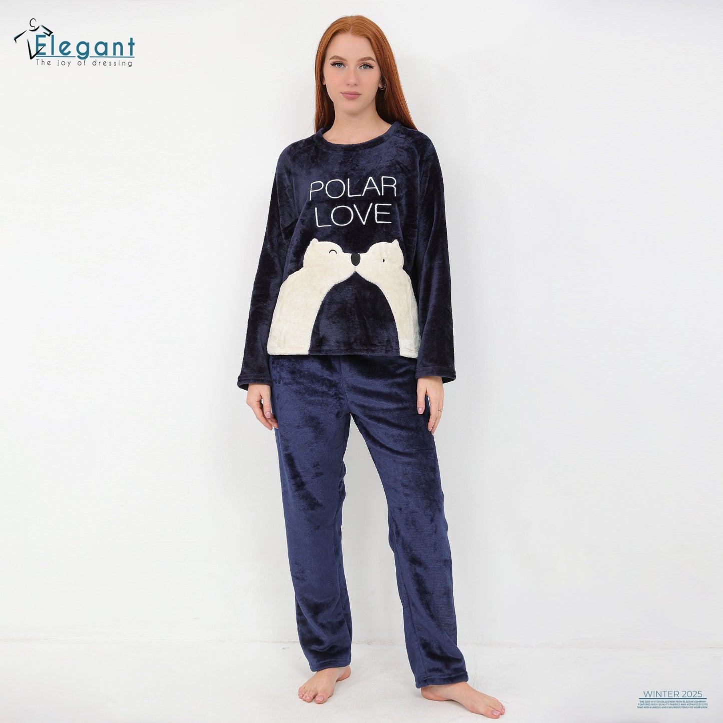 Polar PJ Printed Navy - Polar Love