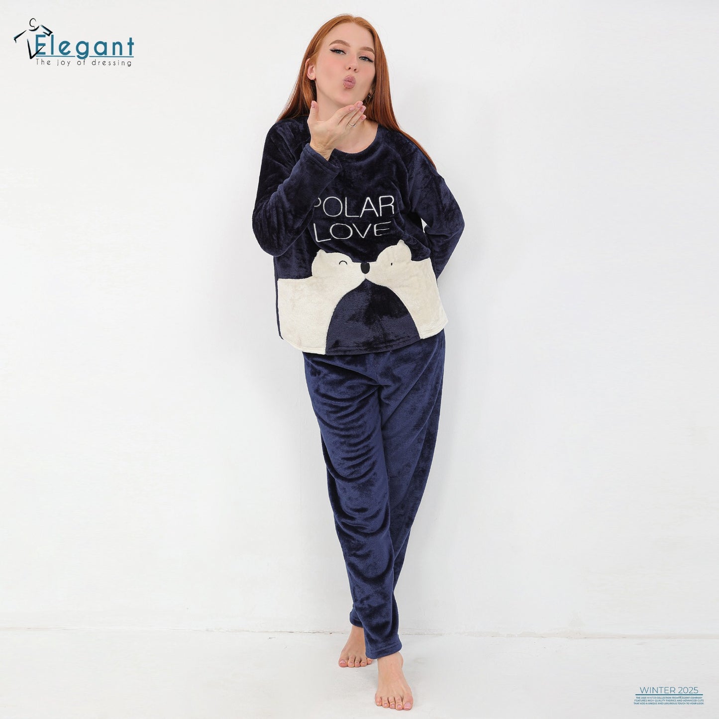 Polar PJ Printed Navy - Polar Love