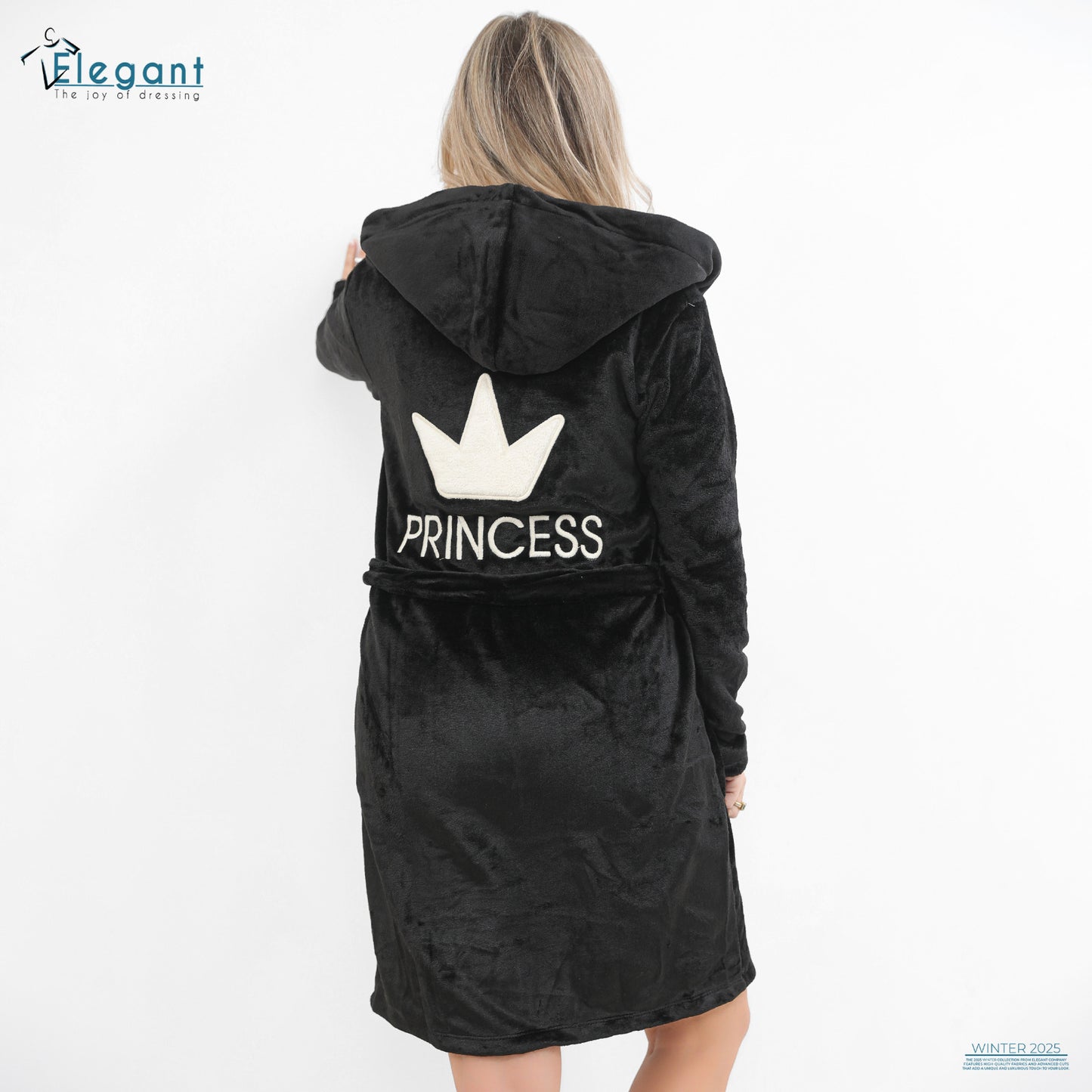 Polar Mini Robe Embroidery Princess Black