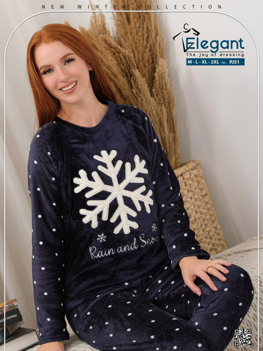 Polar PJ Printed Navy - Rain & Snow