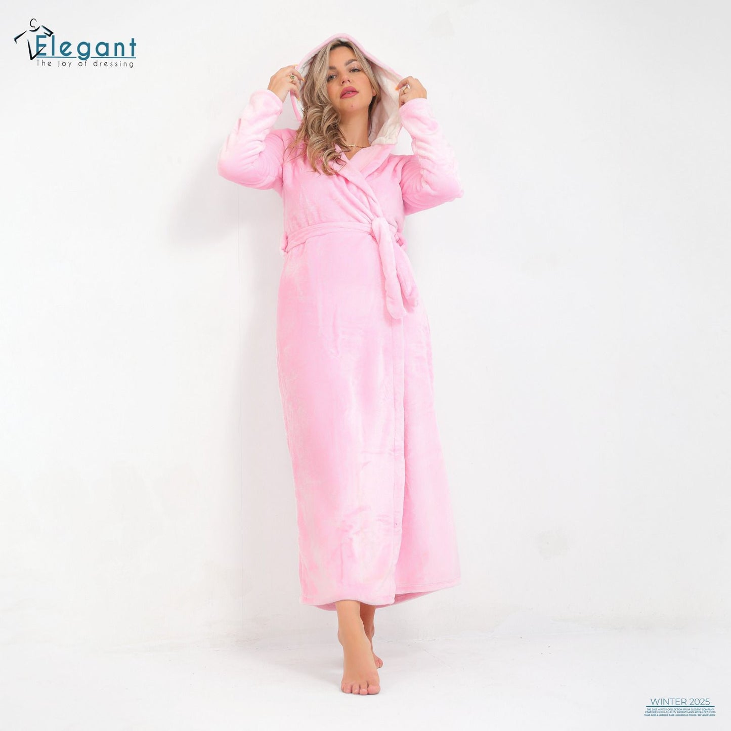 Polar Long Robe Rose