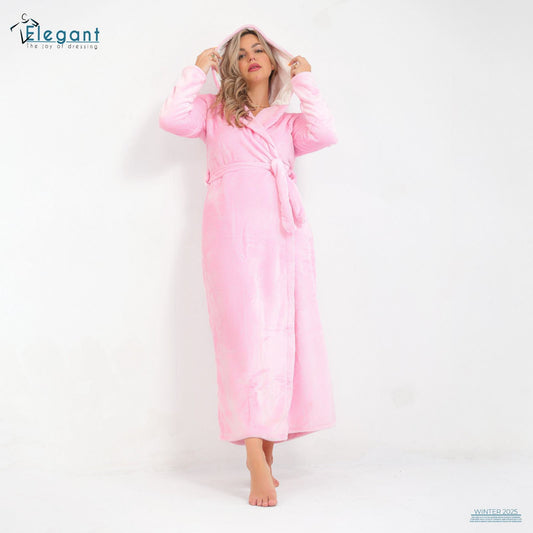 Polar Long Robe Rose