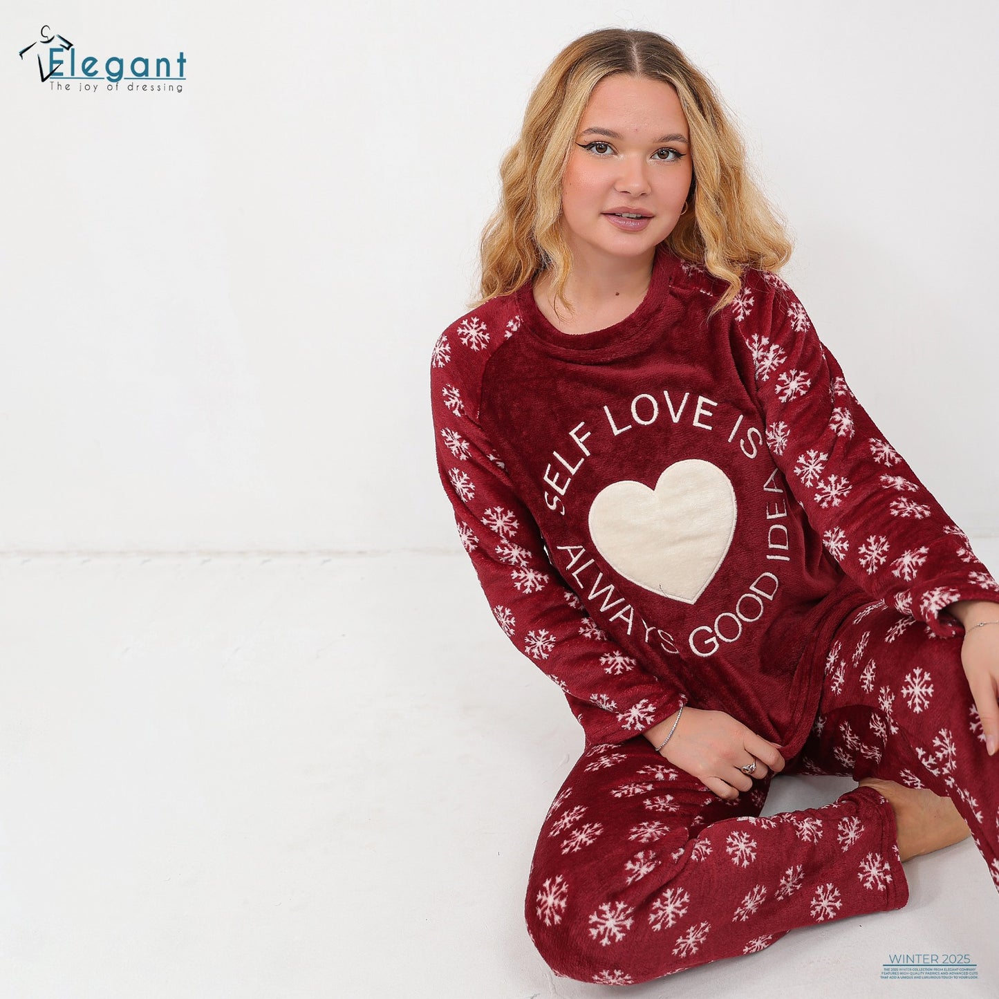 Polar PJ Printed Maroon - Self Love