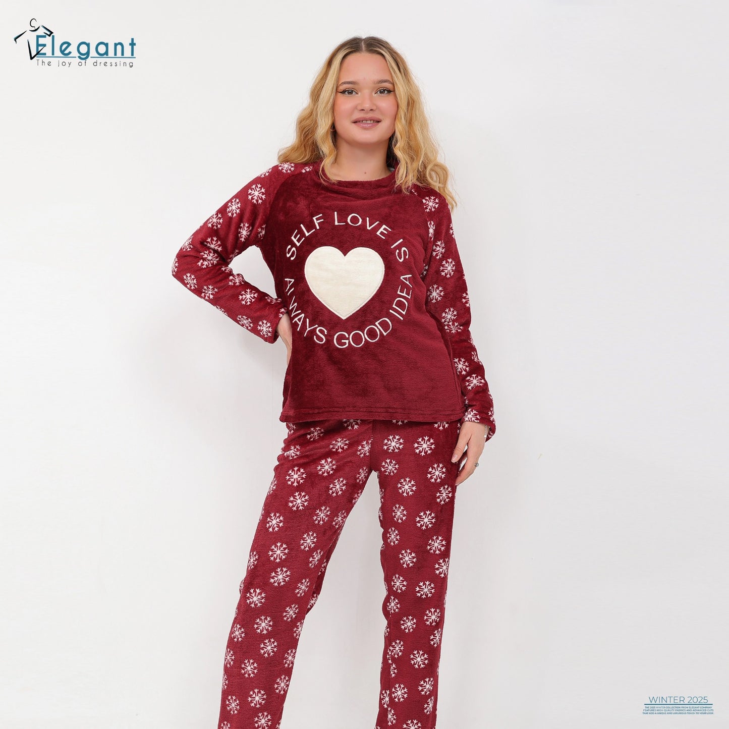 Polar PJ Printed Maroon - Self Love