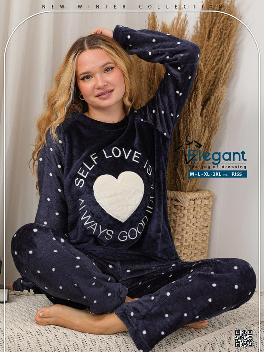 Polar PJ Printed Navy - Self Love