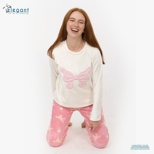 Polar PJ Offwhite - Pinky Bow