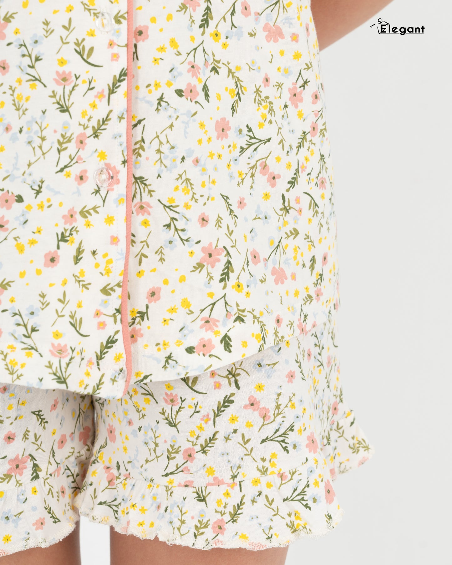 Classic PJ Shorts Cotton Printed - Spring Flori