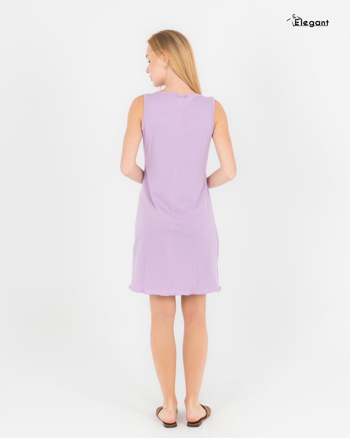 Nightshirt Cotton Sleeveless - Lavender - Botanika Fly