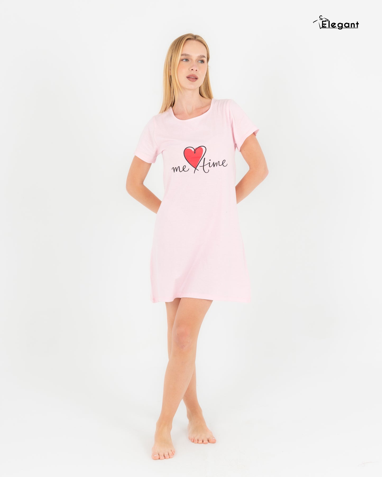 Nightshirt Cotton - Rose - Me Time