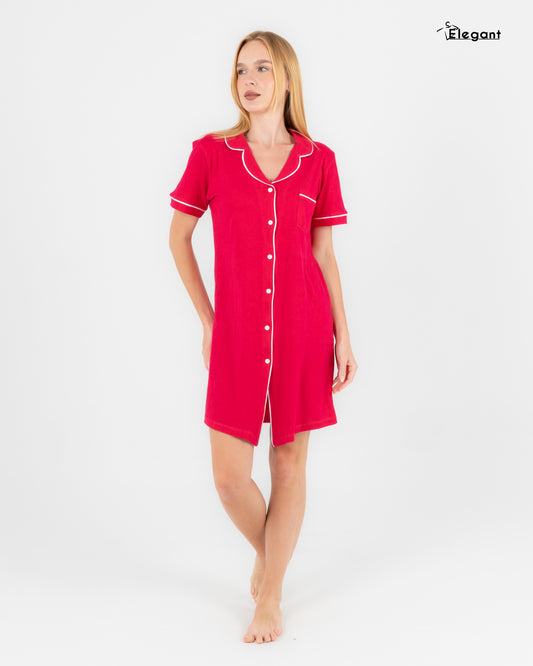 Classic Nightshirt Cotton - Fushia
