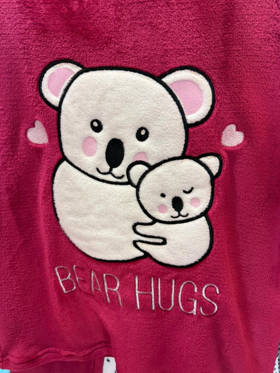 Polar PJ - Maroon - Bear Hugs