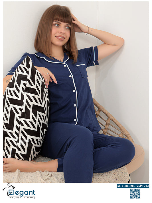 Classic PJ Pants Cotton - Blueberry