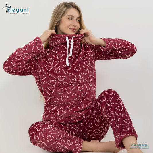 Polar PJ Turtleneck - Berry Candy