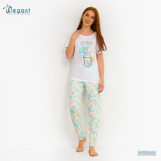PJ Pants cotton White - Cup of life