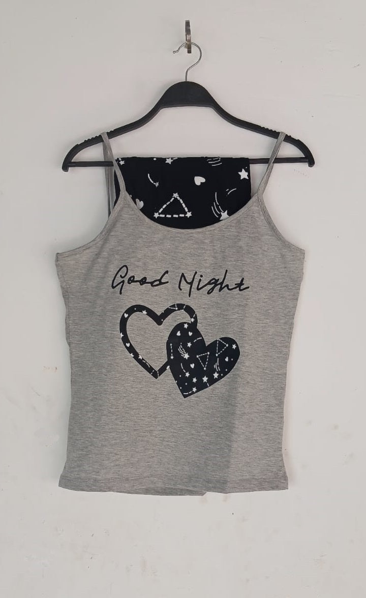 PJ short Cotton Baby Grey - good night