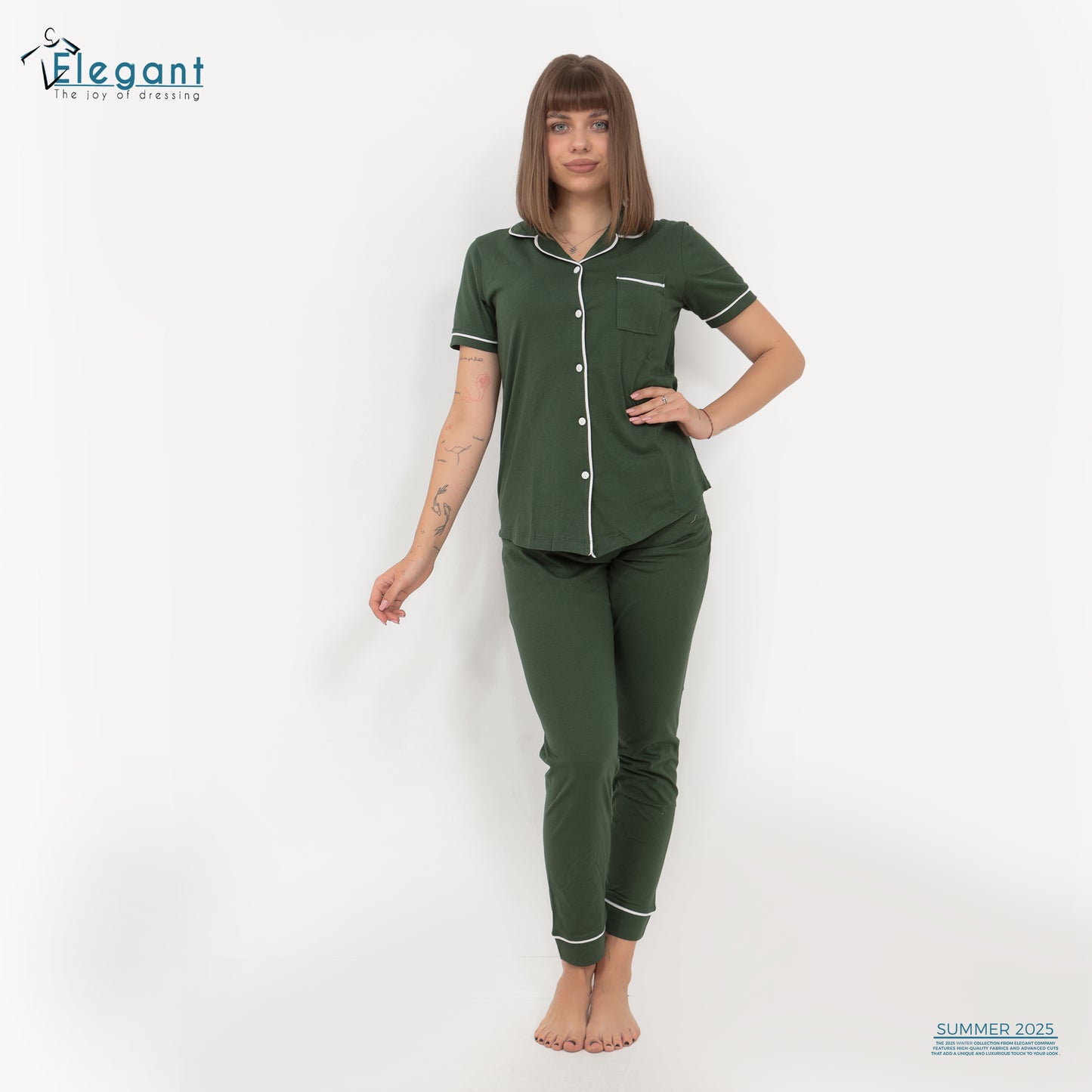 Classic PJ Pants Cotton - Green