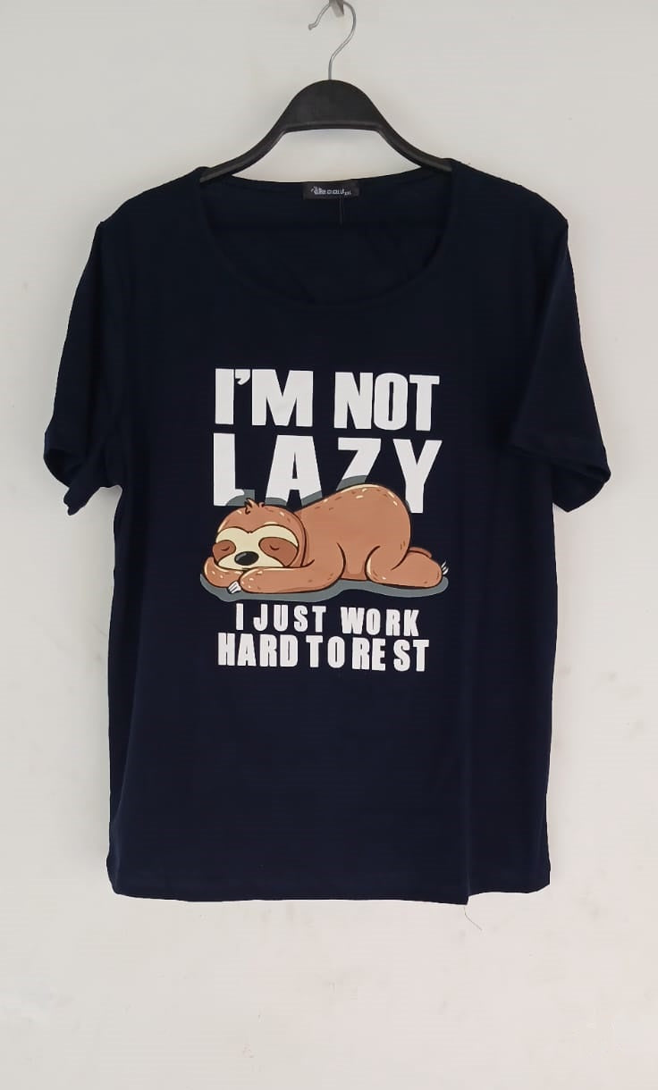 PJ short Cotton NAVY - i'm not lazy