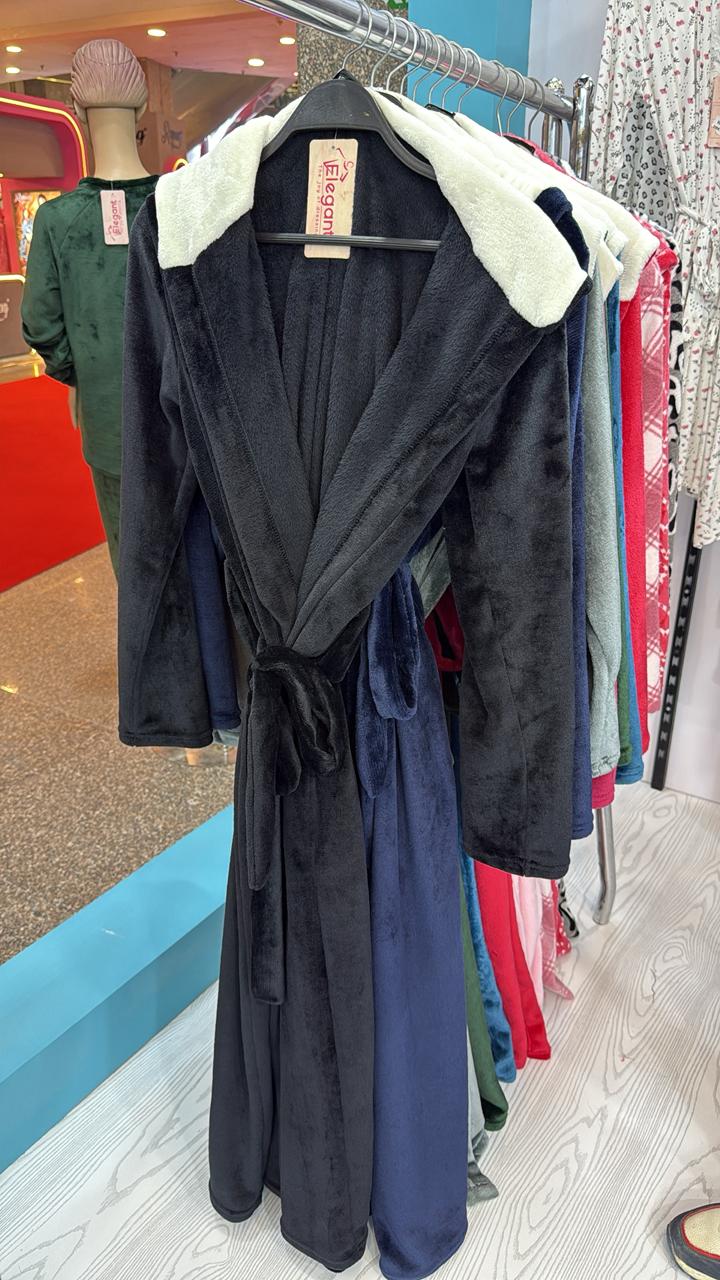Polar Long Robe - Black