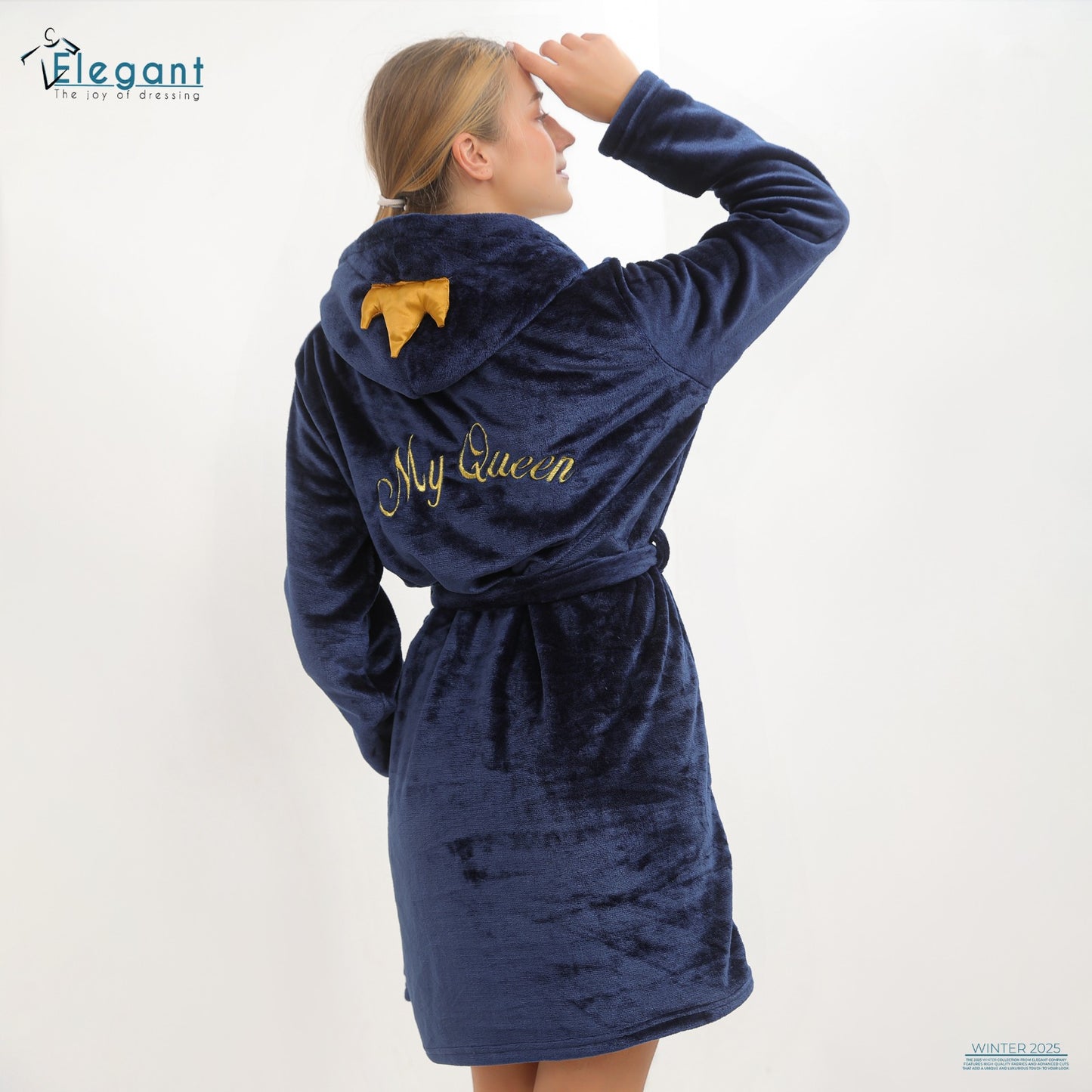 Polar Mini Robe CROWN Queen Navy