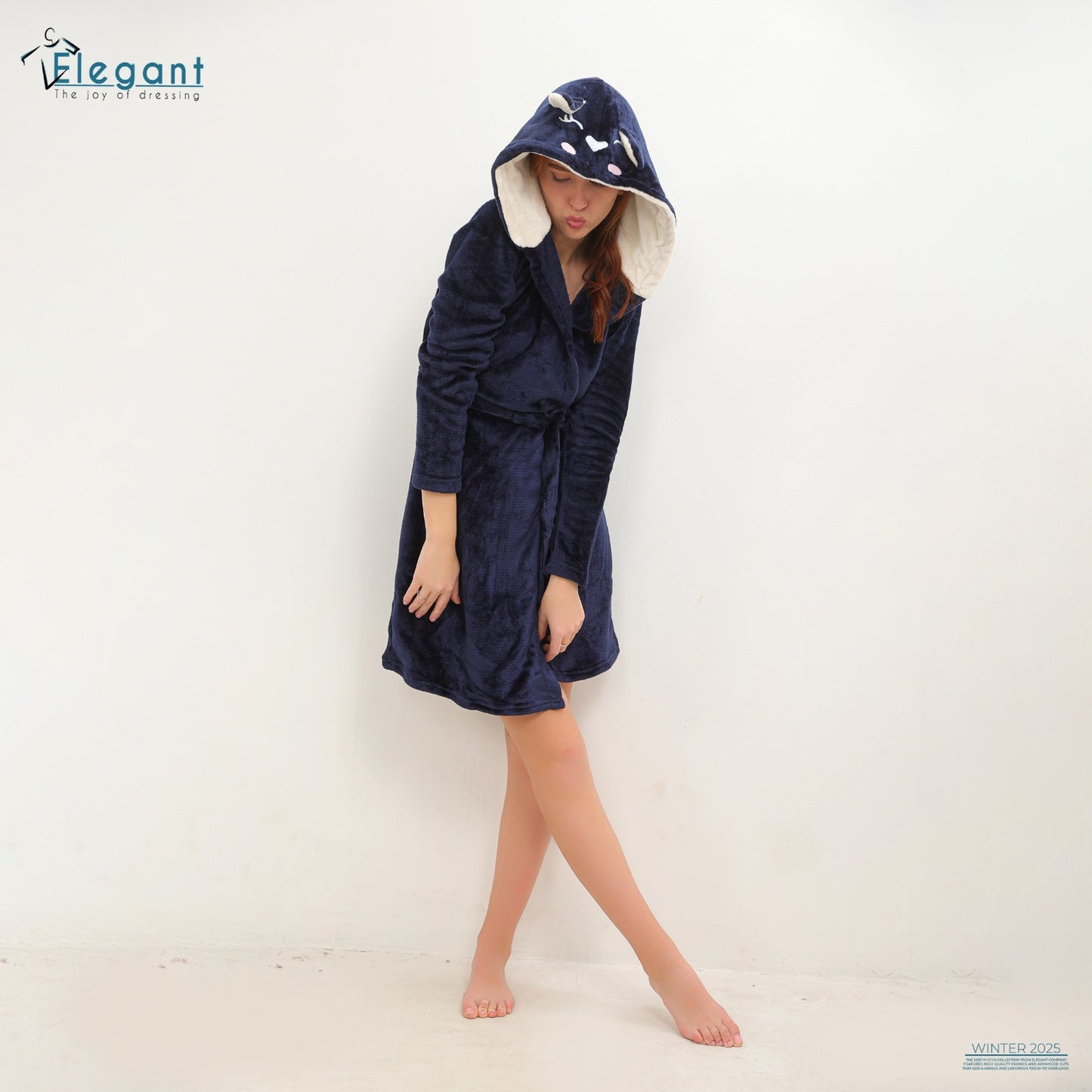 Polar Mini Robe - Midnight Navy