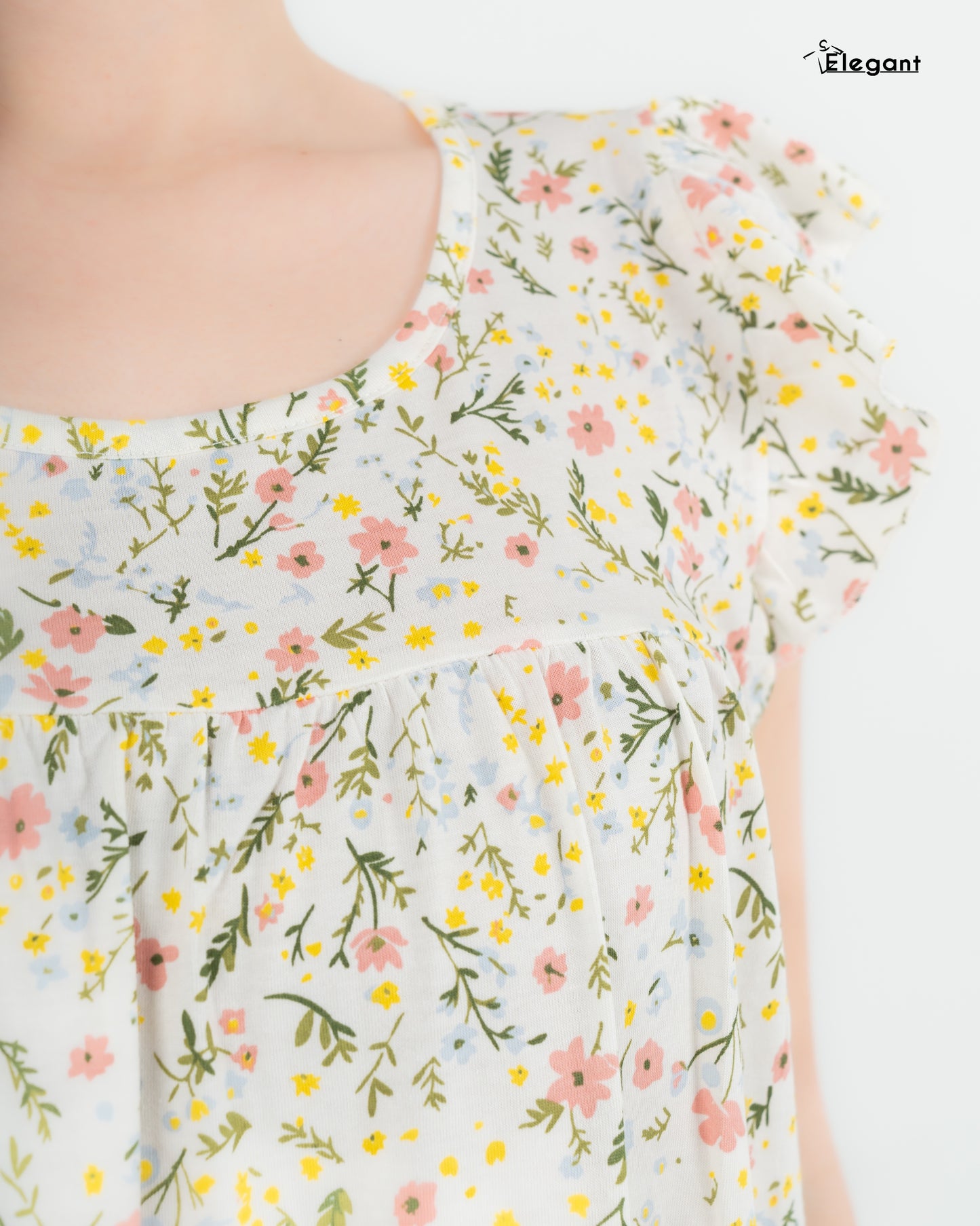 Modern Ruffles Galabeya - Spring Flori