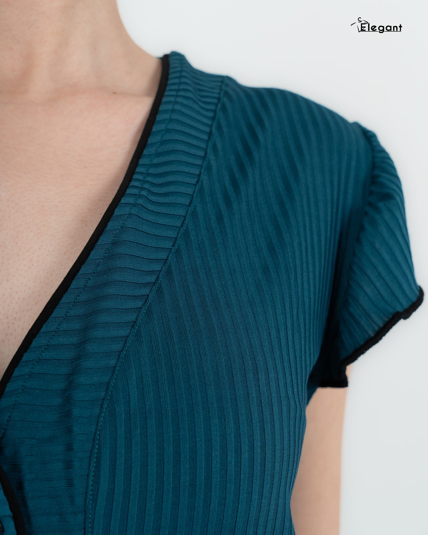 Ribbed PJ Pants - Button up - Deep Teal