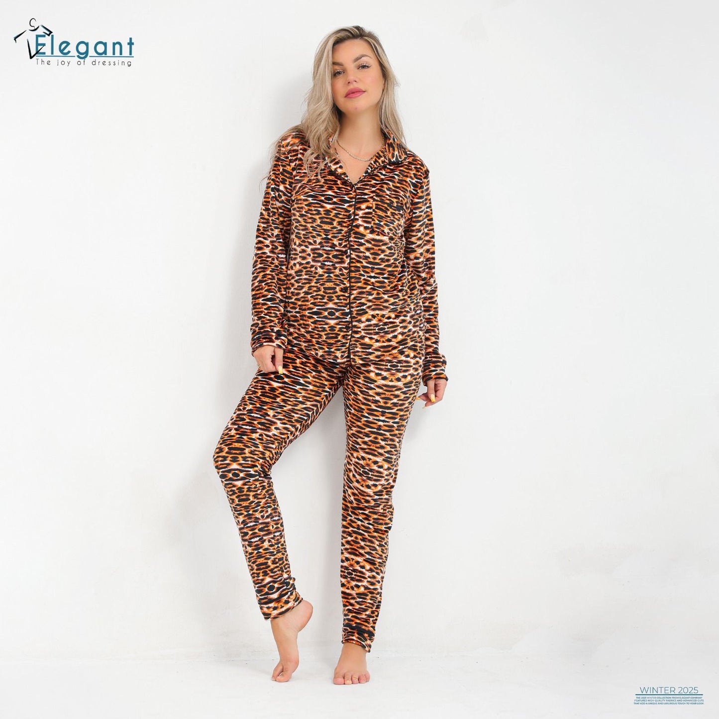 Velvet Pyjama Leopard