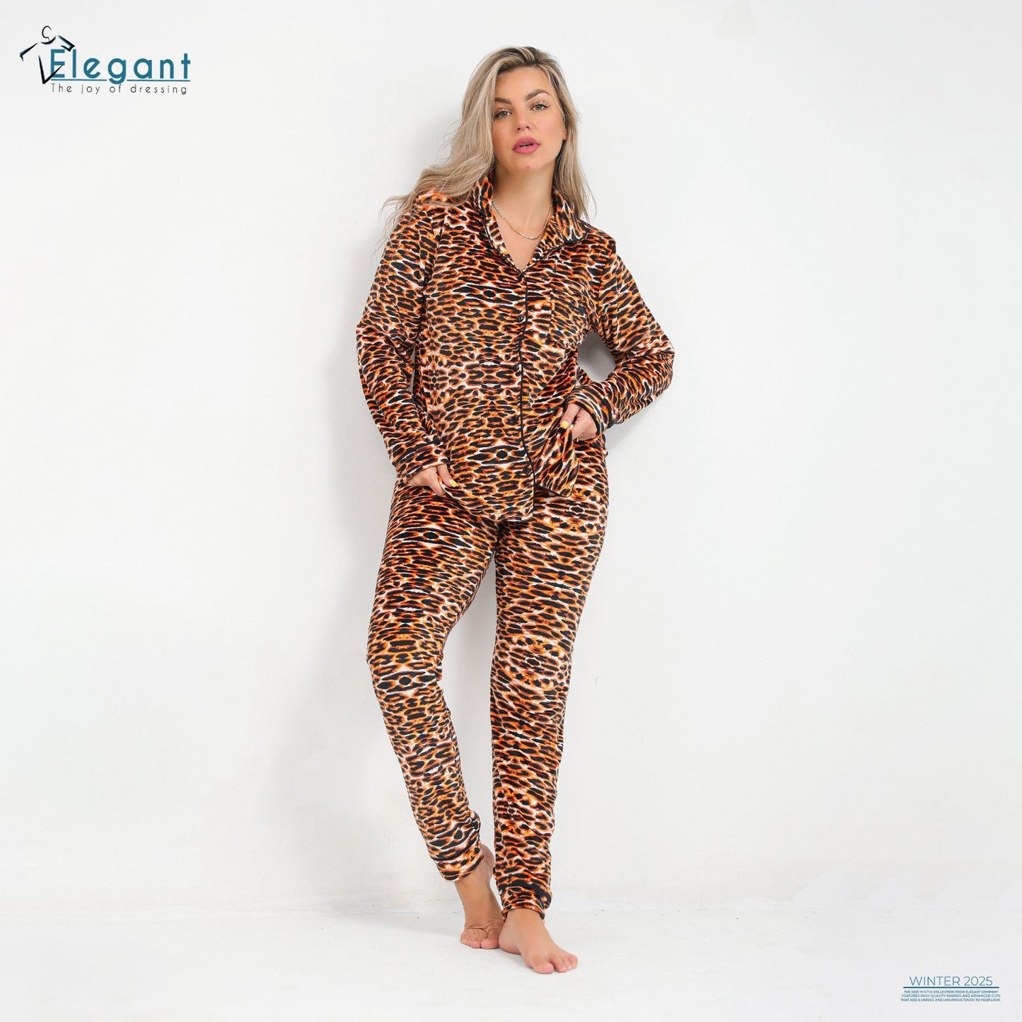 Velvet Pyjama Leopard