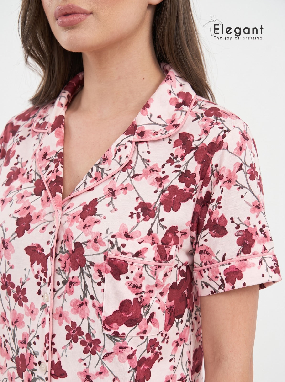 Classic PJ Shorts Cotton - Printed Berry Garden