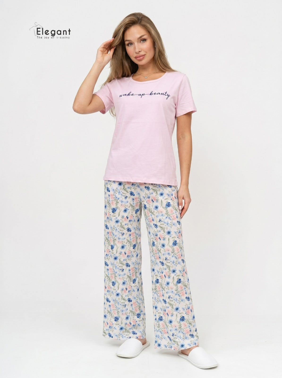 PJs Pants Cotton - Rose - Wake Up Beauty